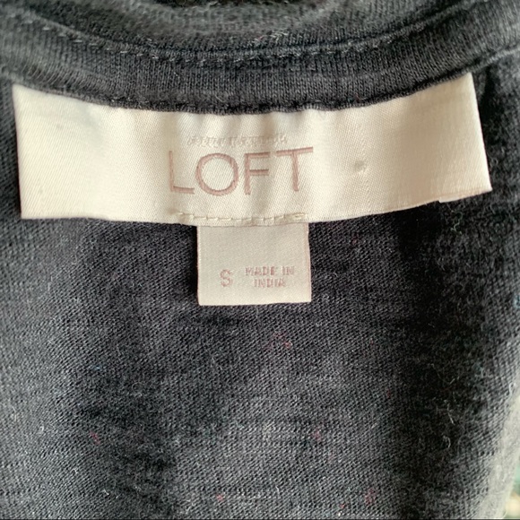 •LOFT• Black Sequin Rhinestone Short Sleeve Top - Size Small - Picture 2 of 8